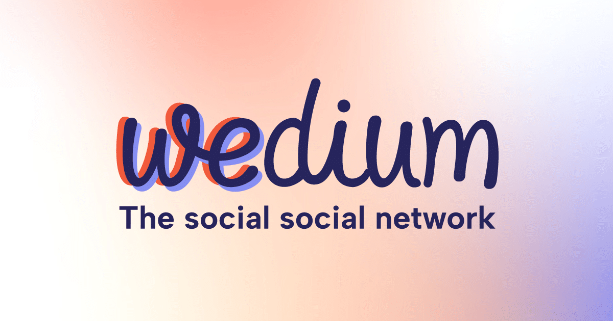 Lerne wedium kennen - das erste botfreie Social Network.
